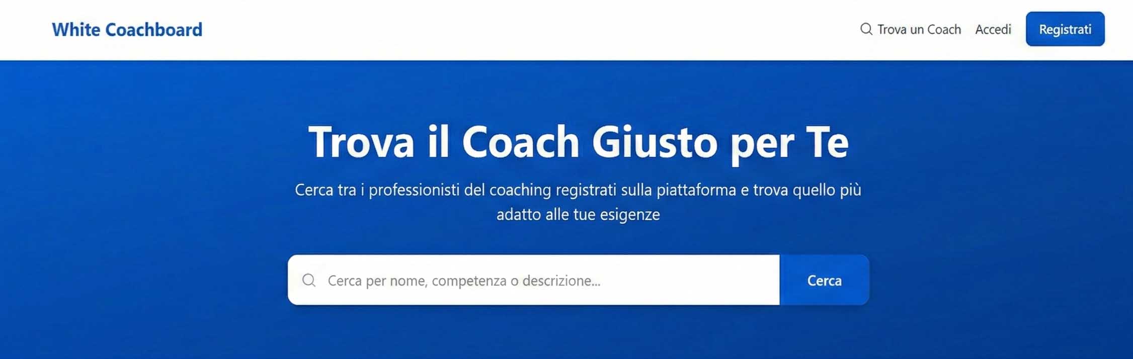 Directory Coach di WhiteCoachBoard - Trova il Coach Giusto per Te